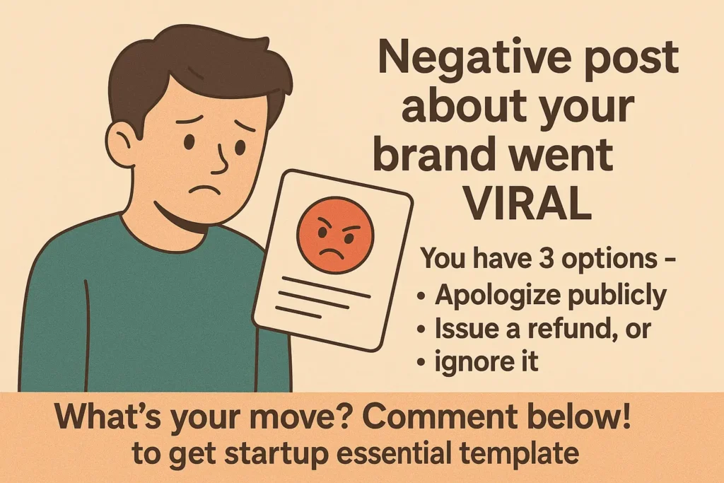 Negative post about your brand went Viral, Business Decision Making