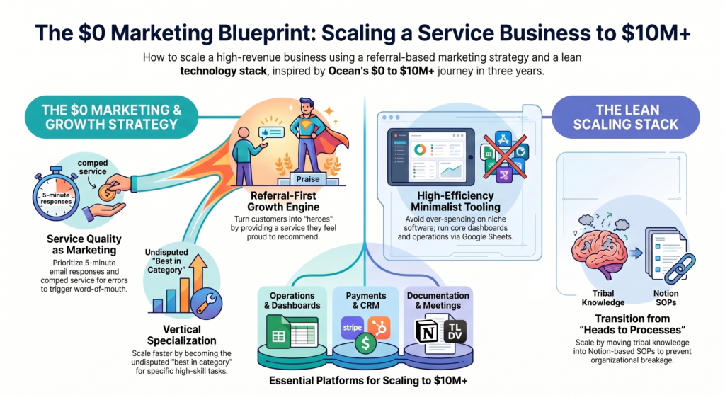 The $15M Accidental Business Oceans talent 0-1000 user strategy