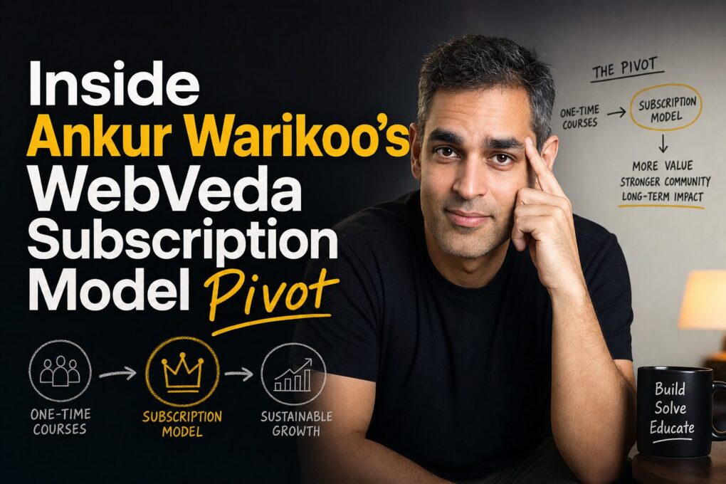 Inside Ankur Warikoo’s WebVeda Subscription Model Pivot