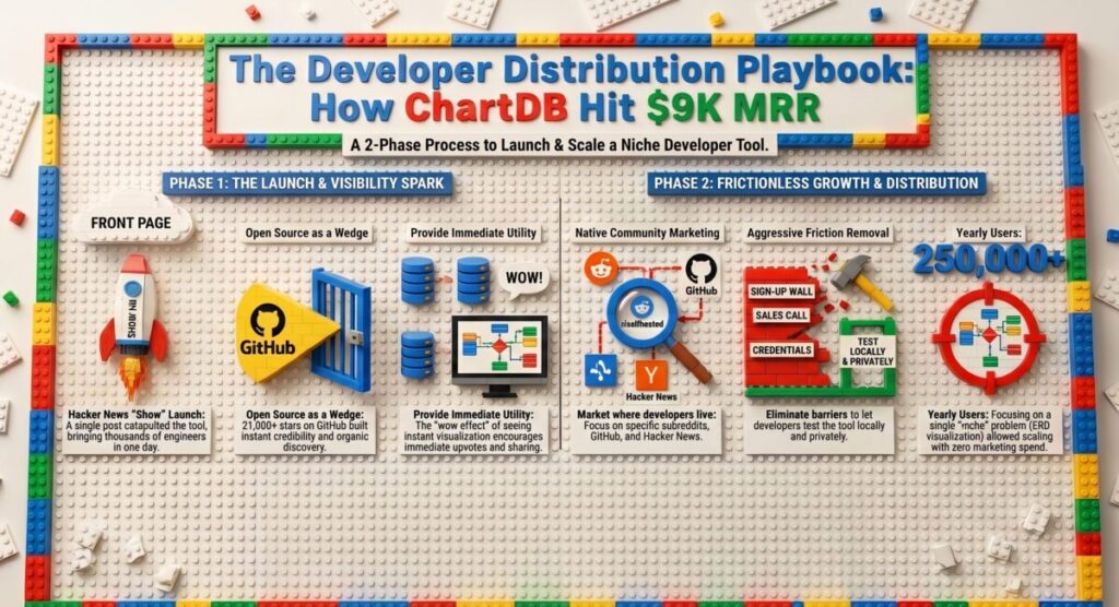 Marketing strategy of a developer who took his open-source project to $9k/M.
